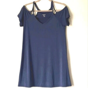 Alya coldshoulder short sleeve mini dress